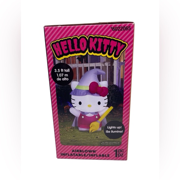Hello Kitty Halloween light up Inflatable 3.5 feet tall new...